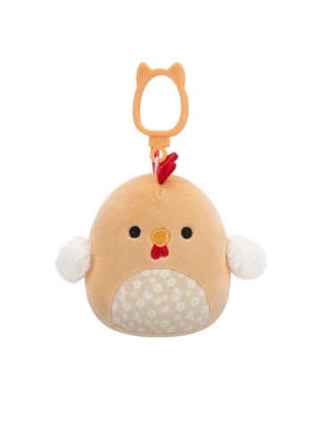 Hľadáte originálny a nezvyčajný darček? Obdarovaného zaručene prekvapí Peluche Squishmallows de 9 cm accrochable Rutie le coq brun au ventre fleuri