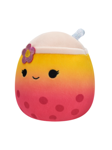 ОТСТЪПКА Плюшена играчка Squishmallows с две лица, Бъбъл чай и ананас, 13 см