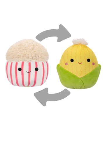 Výpredaj Peluche Squishmallows 2 en 1 de 13 cm Conrad le maïs / Arnel le popcorn