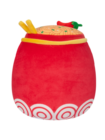 Pre dokonalý a originálny outfit Squishmallows 2 in 1 Odion il noodle rosso fuoco/Illia la salsa sriracha, 13 cm