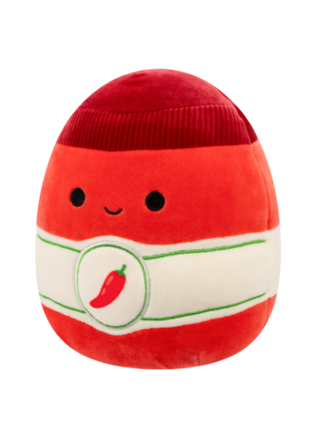Lifestyle foto Squishmallows 2 in 1 Odion il noodle rosso fuoco/Illia la salsa sriracha, 13 cm