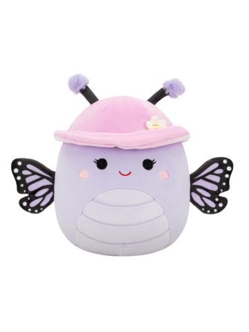 Zľava Squishmallows Bibiana la farfalla monarca con cappellino e fiori, 20 cm