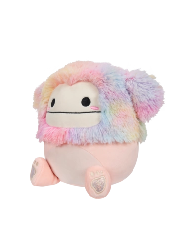 Lifestyle foto Squishmallows Diane the Peach Bigfoot met regenbooghaar, 20 cm