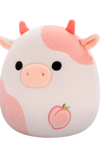 Zľava SQUISHMALLOWS Broskyňová kravička Lilaz, 20 cm