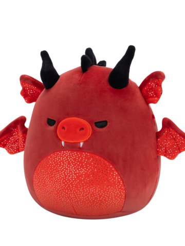 Eredeti ajándék a Dedolestől SQUISHMALLOWS Salami, a piros sárkány, 20 cm