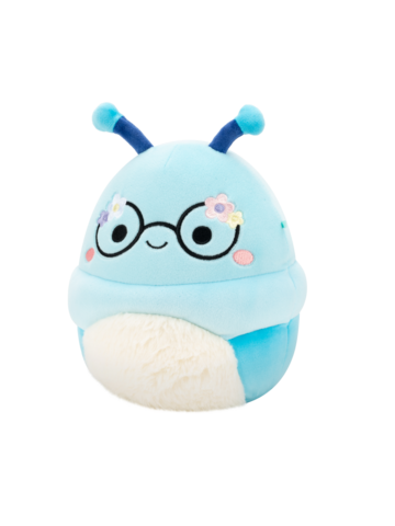 Tip na darček Squishmallows Cordelia la lettrice selvaggia blu con fiori e occhiali, 20 cm