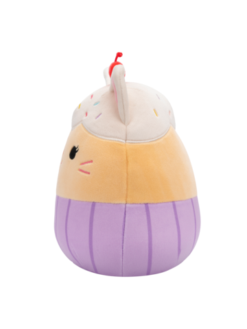 Tip na darček Squishmallows Miriam, il gatto cupcake alla vaniglia, 20 cm
