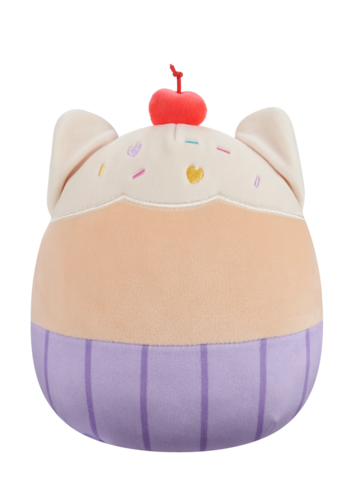 ОТСТЪПКА Плюшена играчка Squishmallows – Котката ванилово кексче Мириам със сърце, 20 см
