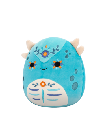 Výpredaj Squishmallows Janicza l'anchilosauro Day of the Dead blu-verde, 20 cm