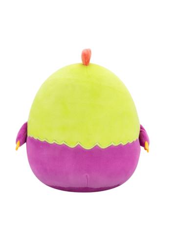 Výnimočný darček od Dedoles Плюшена играчка Squishmallows от серията Day of the Dead, Зелено-лилавият петел Ампаро, 20 см