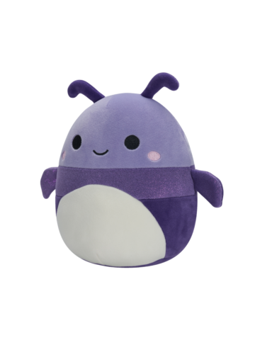 Hľadáte originálny a nezvyčajný darček? Obdarovaného zaručene prekvapí SQUISHMALLOWS Fialový chrobáčik Axel, 20 cm