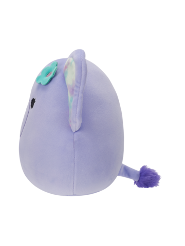Squishmallows Anjali the Purple Elephant with Flower Pin 20 cm Dedoles