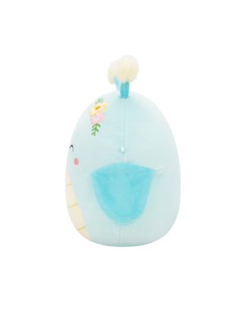 Hľadáte originálny a nezvyčajný darček? Obdarovaného zaručene prekvapí Плюшена играчка Squishmallows, Синият намигащ скакалец Джилес с цветя, 20 см