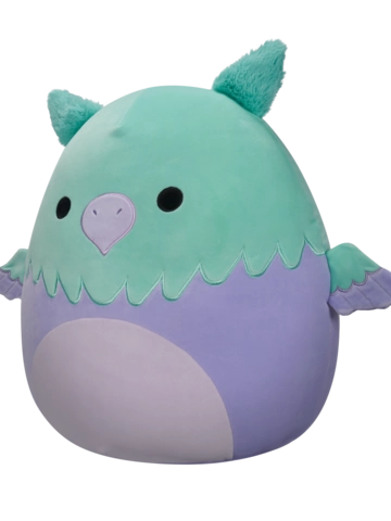 Tip na darček Squishmallows svijetloplavi i ljubičasti griffin Minerva, 30 cm