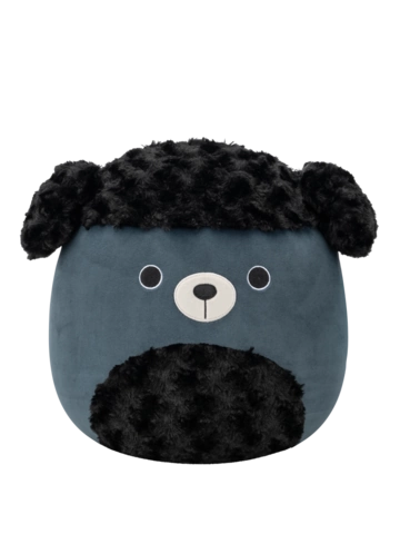 Foto SQUISHMALLOWS Jettward černý chlupatý pudl, 30 cm