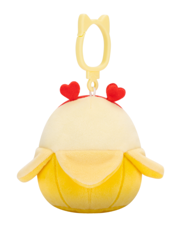 Tip na darček Squishmallows con clip-on Junie la banana gialla che fa l'occhiolino, 9 cm