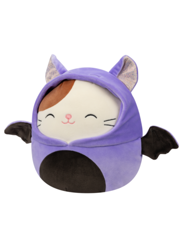 Výprodej SQUISHMALLOWS Kočka Cam v kostýmu netopýra, 20 cm