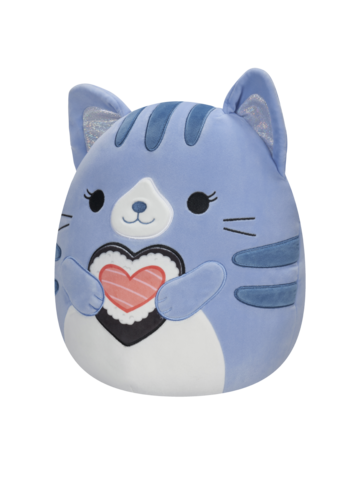 Výnimočný darček od Dedoles Peluche Squishmallows de 20 cm Carizma le chat tigré bleu foncé