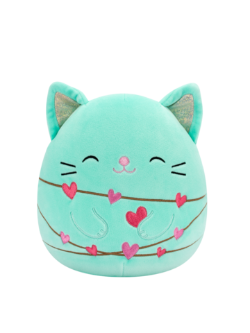Výnimočný darček od Dedoles Squishmallows Charisma il gatto color menta, 20 cm