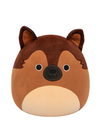 Hľadáte originálny a nezvyčajný darček? Obdarovaného zaručene prekvapí Squishmallows Mario il pastore tedesco marrone, 30 cm
