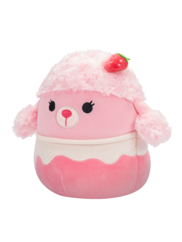 Hľadáte originálny a nezvyčajný darček? Obdarovaného zaručene prekvapí Squishmallows Chloe, il barboncino frappè alla fragola, 20 cm
