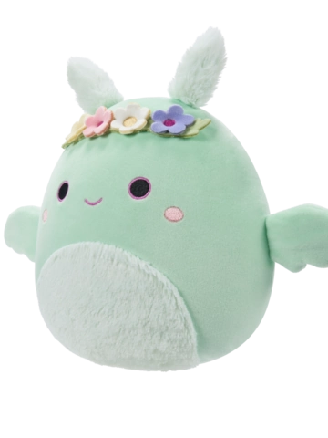 Obrázok produktu Squishmallows čovjek-moljac Tove zelene boje poput peperminta s cvjetnom krunom i pahuljastim trbuhom, 20 cm