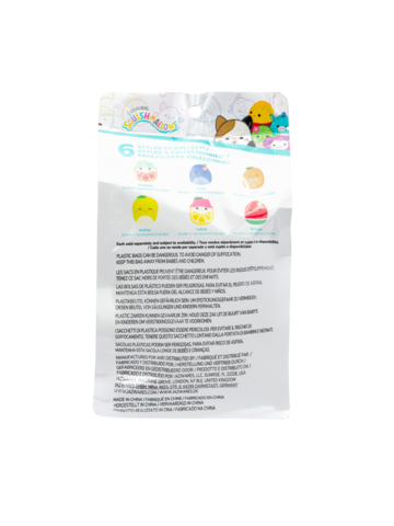 Pre dokonalý a originálny outfit Пакетче с ароматизирана играчка изненада Squishmallows, Плодове, 13 см