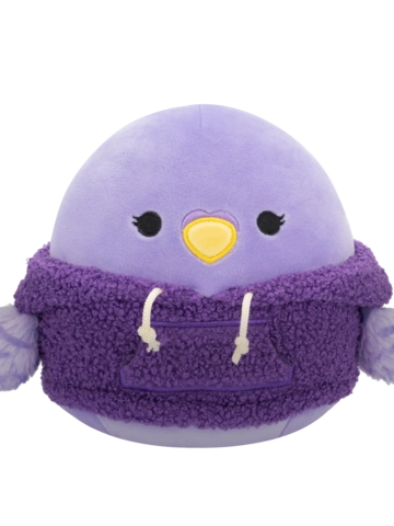 Pre dokonalý a originálny outfit Peluche Squishmallows de 20 cm Anoushka la perruche arborant un sweat capuche en laine