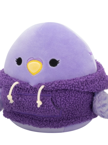 Potešte sa týmto kúskom Dedoles Peluche Squishmallows de 20 cm Anoushka la perruche arborant un sweat capuche en laine