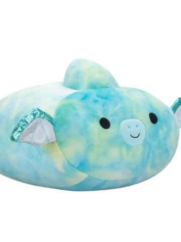 Potešte sa týmto kúskom Dedoles Peluche Squishmallows Stackables de 30 cm Reid le ptérodactyle bleu sarcelle aux ailes scintillantes