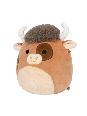 Bereiten Sie sich Freude mit diesem Dedoles-Stück Squishmallows Shep braun gefleckter Bulle, 30 cm