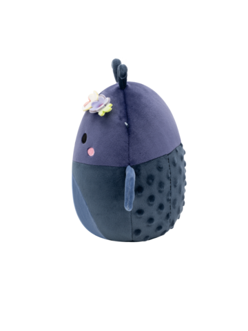 Pre dokonalý a originálny outfit Squishmallows Tyrone lo scarabeo stercorario blu navy con corona di fiori, 20 cm