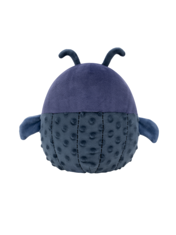 Potešte sa týmto kúskom Dedoles Squishmallows Tyrone lo scarabeo stercorario blu navy con corona di fiori, 20 cm