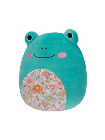 Potešte sa týmto kúskom Dedoles Плюшена играчка Squishmallows Морскосинята жаба Робърт с цветно коремче, 20 см