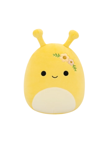 Výnimočný darček od Dedoles Peluche Squishmallows de 20 cm Zarina la limace banane jaune avec des fleurs
