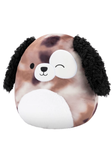 Potešte sa týmto kúskom Dedoles Peluche Squishmallows de 30 cm Zerdan le chien marbré brun faisant un clin d'œil