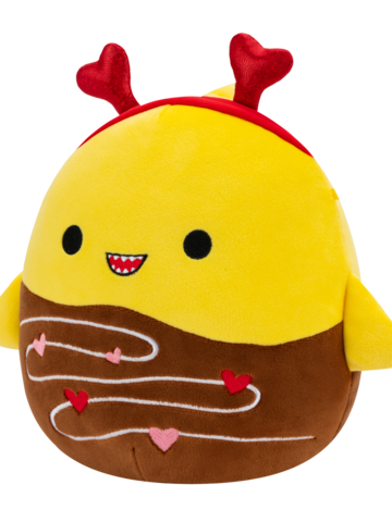 Výpredaj Peluche Squishmallows de 20 cm Chandler le requin jaune enrobé de chocolat