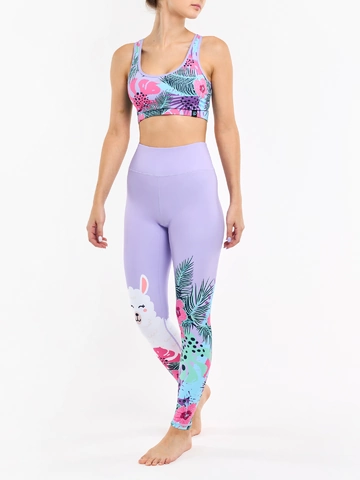 Potešte sa týmto kúskom Dedoles Vesele sportske tajice Lama i cvijeće