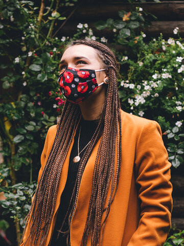 Tip na darček Mascherina Buonumore Fiori di Papavero