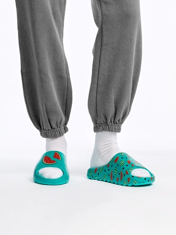 Geschenk von Dedoles Lustige chunky Pantoletten Wassermelonensaison