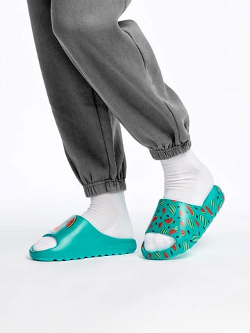 Geschenktipp Lustige chunky Pantoletten Wassermelonensaison