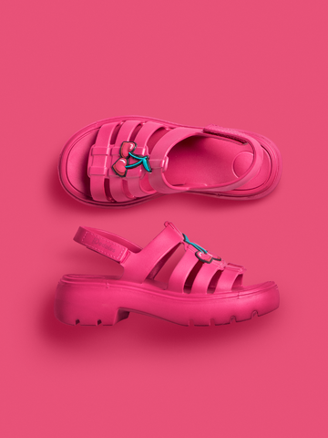 Ajándék tipp Sötét rózsaszín női fisherman szandál