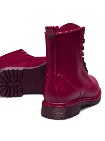 Lifestyle fotó Bordó női gumicsizma