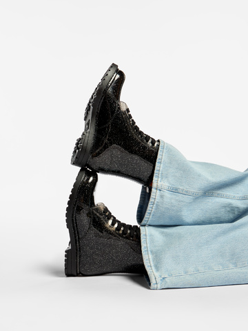 Výnimočný darček od Dedoles Stivali da pioggia da donna nero brillante