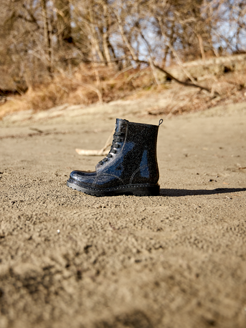 Výpredaj Stivali da pioggia da donna nero brillante