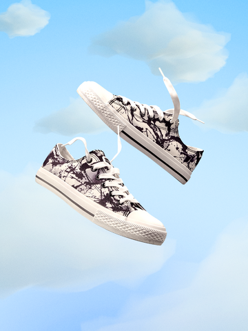 Pre dokonalý a originálny outfit Scarpe di tela Buonumore Macchie bianche e nere