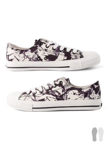 Tip na darček Scarpe di tela Buonumore Macchie bianche e nere