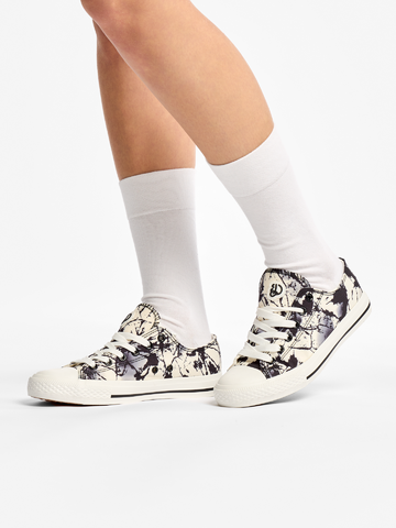 Tip na darček Scarpe di tela Buonumore Macchie bianche e nere