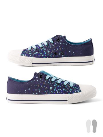 Kedvezmény Vidám vászon tornacipő Esőcseppek