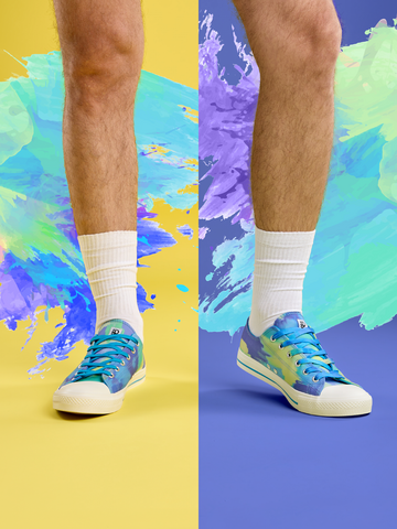 Výnimočný darček od Dedoles Весели кецове Аква камуфлаж